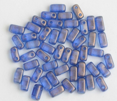 Brick Blue Halo Ultramarine 00030-29264 Czech Mates Beads x 50
